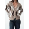 Womens Modern Style Regular V Neck Regular Knitwear Cardigan