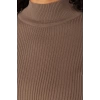 Plus Size Women Modern Style Comfortable Long Half Turtleneck Plain Sleeve Regular Knitwear Sweater
