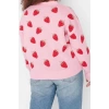 Plus Size Women Modern Style Comfortable Long V Neck Geometric Sleeve Regular Knitwear Cardigan