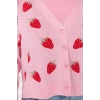Plus Size Women Modern Style Comfortable Long V Neck Geometric Sleeve Regular Knitwear Cardigan