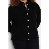Plus Size Women Modern Style Comfortable Long Crew Neck Plain Sleeve Regular Knitwear Cardigan