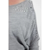 Plus Size Women Modern Style Comfortable Long Boat Neck Plain Sleeve Regular Knit Sweater