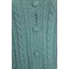Plus Size Women Modern Style Casual Long Polo Neck Knitted Sleeve Crop Sweater Cardigan