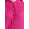 Womens Modern Style Casual Long Button Down Collar Plain Sleeve Regular Knit Sweater