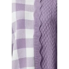 Womens Modern Style Casual Long Polo Collar Plaid Checked Sleeve Regular Knitwear Sweater