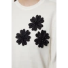 Womens Modern Style Comfortable Long Crew Neck Plain Sleeve Regular Knitwear Sweater