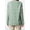 Womens Modern Style Casual Long Crew Neck Textured Sleeve Regular Knitwear Cardigan