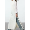 Womens Modern Style Casual Long Crew Neck Plain Sleeve Long Knitted Sweater
