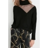 Womens Modern Style Casual Long Turtleneck Plain Sleeve Regular Knit Sweater
