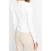 Womens Modern Style Comfortable Long Square Neck Plain Sleeve Regular Knit Sweater