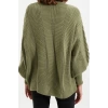 Women Modern Style Casual Long V Neck Hair Knit Sleeve Regular Knitwear Cardigan