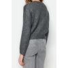Womens Modern Style Comfortable Long Crew Neck Plain Sleeve Regular Knitwear Sweater