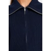 Womens Modern Style Comfortable Long Turn-down Collar Plain Sleeve Regular Knitwear Cardigan