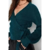 Womens Modern Style Comfortable Long V Neck Plain Sleeve Regular Knitwear Cardigan