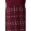 Fashion Style Regular Shirt Collar Mini Length Plaid Checkered Woven Dress