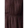 Fashion Style Regular Crew Neck Mini Length Polka Dot Waist Open Flounce Woven Dress