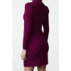Fashion Style Regular Stand Collar Mini Length Woven Collar Detailed Woven Dress
