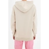 Style Loose Hooded Low Sleeve Long Thick Fleece Inside Embroidered Wide Pattern Pocket Knitted Sweatshirt