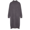Moda Stil Oversize Dik Yaka Midi Boy Triko Geniş Kalıp Yumuşak Dokulu Elbise