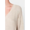 Fashion Style Oversize V Neck Maxi Length Knitwear Wide Pattern Dress