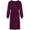 Fashion Style Regular Sweetheart Neck Midi Length Tie Detailed Woven Dress