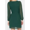 Fashion Style Regular Square Neck Mini Length A Cut Lined Woven Dress