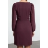 Fashion Style Regular Square Neck Mini Length A Cut Lined Woven Dress