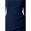 Fashion Style Regular Square Neck Mini Length A Cut Lined Woven Dress