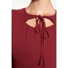 Fashion Style Regular Crew Neck Mini Length Collar Detailed Lined Chiffon Woven Winter Dress