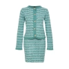 Style Women Modern Normal Waist Tube Leg Knit Detailed Soft Texture Cardigan-Skirt Knitwear Bottom-Top Set