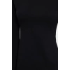 Moda Stil Slim Dik Yaka Mini Boy Düz Vücuda Oturan İspanyol Kol Örme Kalem Elbise