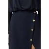 Fashion Style Regular Stand Collar Mini Length Plain Padded Woven Dress