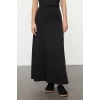 Style Women Modern Normal Waist Straight Leg V Neck V Neck Normal Waist Maxi Knitted Blouse Skirt Top-Bottom Set