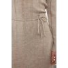 Fashion Style Regular Crew Neck Maxi Length Knitwear Soft Textured Tie Detail Dress
