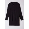 Fashion Style Regular Polo Neck Mini Length Knitwear Basic Dress