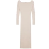 Fashion Style Regular Boat Neck Maxi Length Knitwear Premium Yarn Special Yarn Dress