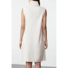 Fashion Style Regular Turtleneck Mini Length Knitwear Sleeveless Dress