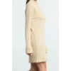 Moda Stil Slim Dik Yaka Mini Boy Triko Yumuşak Dokulu Tozluklu Elbise