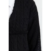 Style Modern Women Crop Standard Sleeve V Neck Tie Detail Knitwear Cardigan