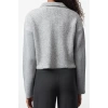 Style Women Regular Standard Sleeve Polo Collar Oversize Wide Pattern Boucle Coat Look Knitwear Cardigan