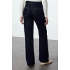 Stil Kadın Moda Denim Kot Pantolon Uzun Geniş Paça Yüksek Bel Jeans