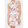 Fashion Style Regular Crew Neck Mini Length Floral Patterned A-Line Dress