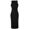 Moda Regular Halter Neck Midi Length Body-Smoothing Collar Accessory Detailed Pencil Skirt Woven Dress
