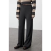Fashion Knitwear Striped Stand Collar Casual Daily Wide Pattern Striped Knitwear Bottom-Top Set