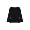 Fashion Plus Size Square Neck Knitwear Fit Plain Pattern Casual Daily Regular Long Sleeve Blouse