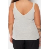 Fashion Plus Size V Neck Knitwear Fit Plain Pattern Casual Daily Regular Sleeveless Blouse