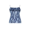 Fashion Plus Size Square Collar Knitted Fit Printed Pattern Casual Daily Crop Top Strappy Sleeve Blouse