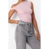 Fashion Crew Neck Knitted Regular Plain Pattern Casual Daily Regular Sleeveless Blouse