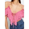 Fashion V Neck Knitted Regular Plain Pattern Chic Night Crop Short Sleeve Blouse