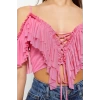 Fashion V Neck Knitted Regular Plain Pattern Chic Night Crop Short Sleeve Blouse